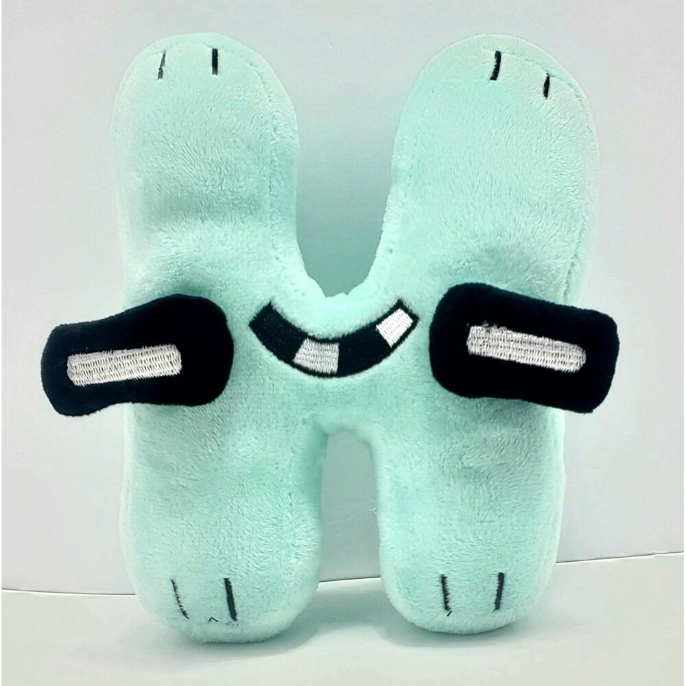 Alphabet Lore H Plush 7" Stuffed Animal Letter Character Toys Mint Green